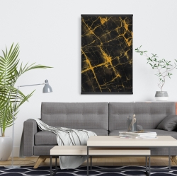 Magnetic 20 x 30 - Black and gold marble