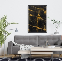 Magnetic 20 x 30 - Black and gold marble texture
