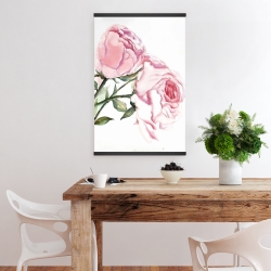 Magnetic 20 x 30 - Watercolor pink roses