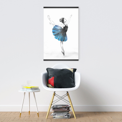 Magnetic 20 x 30 - Small blue ballerina