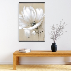 Magnetic 20 x 30 - White abstract wild flower