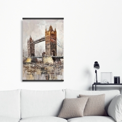 Magnétique 20 x 30 - Le tower bridge par un jour gris