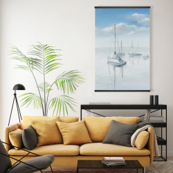 Magnetic 20 x 30 - Sailboats on the quiet lake