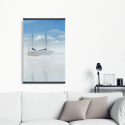 Magnetic 20 x 30 - Two sailboats on the quiet lake