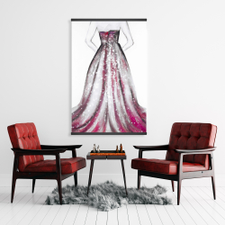 Magnétique 28 x 42 -  robe de princesse rose