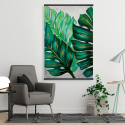 Magnetic 28 x 42 - Three big exotic plant leaves