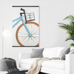 Magnétique 28 x 42 - Bicyclette bleue et orange