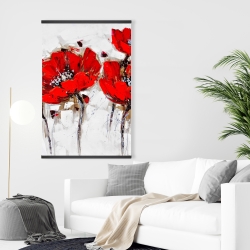 Magnetic 28 x 42 - Red poppies with texture