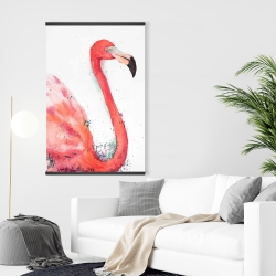 Magnetic 28 x 42 - Splashing flamingo