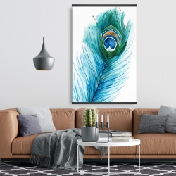 Magnetic 28 x 42 - Long peacock feather