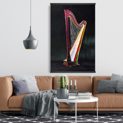 Magnetic 28 x 42 - Colorful realistic harp
