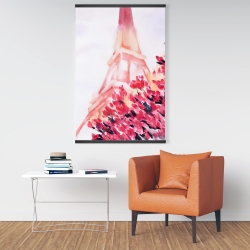 Magnétique 28 x 42 - Tour eiffel rose