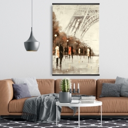 Magnetic 28 x 42 - People walking near the eiffel tower