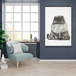 Magnetic 28 x 42 - Blue gray persian cat