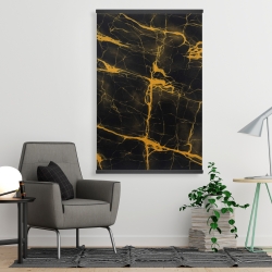 Magnetic 28 x 42 - Black and gold marble texture