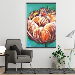 Magnetic 28 x 42 - Abstract double tulips flower