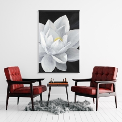 Magnetic 28 x 42 - Overhead view of a lotus flower