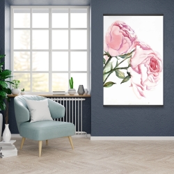 Magnetic 28 x 42 - Watercolor pink roses