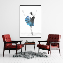 Magnetic 28 x 42 - Small blue ballerina