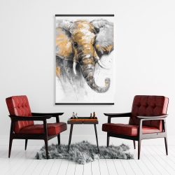 Magnetic 28 x 42 - Beautiful golden elephant