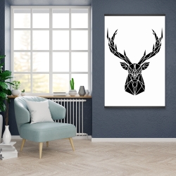 Magnetic 28 x 42 - Geometric deer head