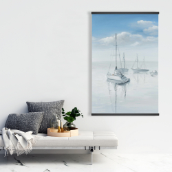 Magnetic 28 x 42 - Sailboats on the quiet lake