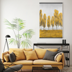 Magnetic 20 x 30 - Seven abstract yellow trees
