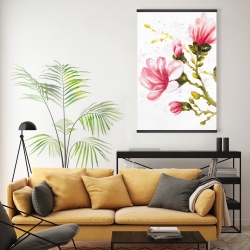 Magnetic 20 x 30 - Watercolor magnolia flowers