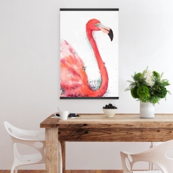 Magnetic 20 x 30 - Splashing flamingo