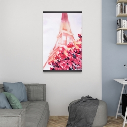 Magnétique 20 x 30 - Tour eiffel rose