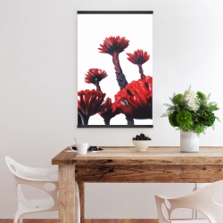 Magnetic 20 x 30 - Red tropical flowers