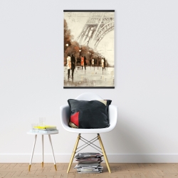 Magnetic 20 x 30 - People walking near the eiffel tower