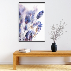 Magnétique 20 x 30 - Fleurs de lavande floues à l'aquarelle