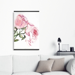 Magnetic 20 x 30 - Watercolor pink roses