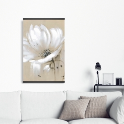 Magnetic 20 x 30 - White abstract wild flower