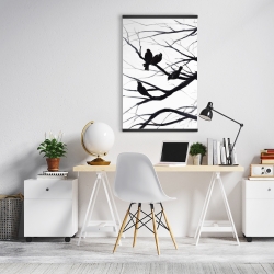Magnetic 20 x 30 - Birds and branches silhouette