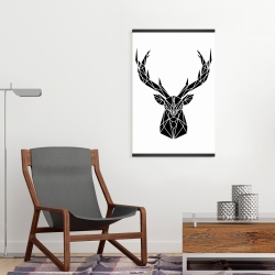 Magnetic 20 x 30 - Geometric deer head