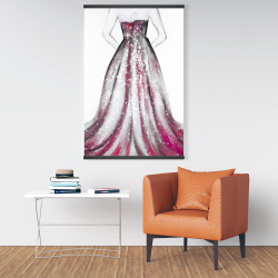 Magnétique 28 x 42 -  robe de princesse rose