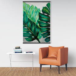 Magnetic 28 x 42 - Three big exotic plant leaves