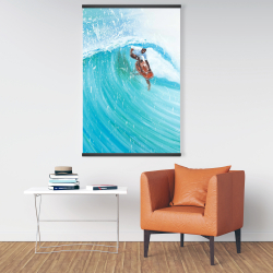 Magnétique 28 x 42 - Surfeur au milieu de la vague