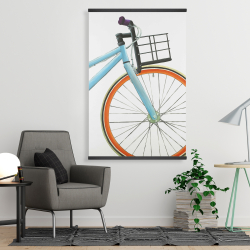 Magnétique 28 x 42 - Bicyclette bleue et orange