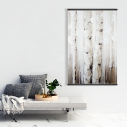 Magnetic 28 x 42 - Abstract white birches