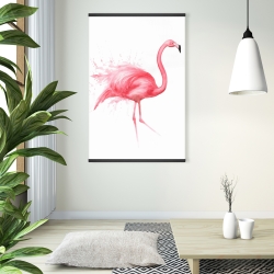 Magnetic 28 x 42 - Pink flamingo watercolor