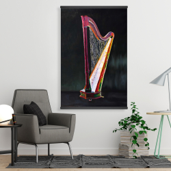Magnetic 28 x 42 - Colorful realistic harp