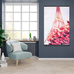 Magnétique 28 x 42 - Tour eiffel rose