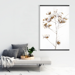 Magnetic 28 x 42 - Cotton flowers branch