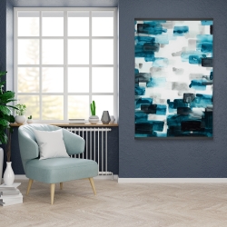 Magnetic 28 x 42 - Turquoise and gray squares