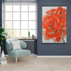 Magnétique 28 x 42 - Rose abstraite