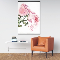 Magnetic 28 x 42 - Watercolor pink roses