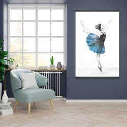 Magnetic 28 x 42 - Small blue ballerina